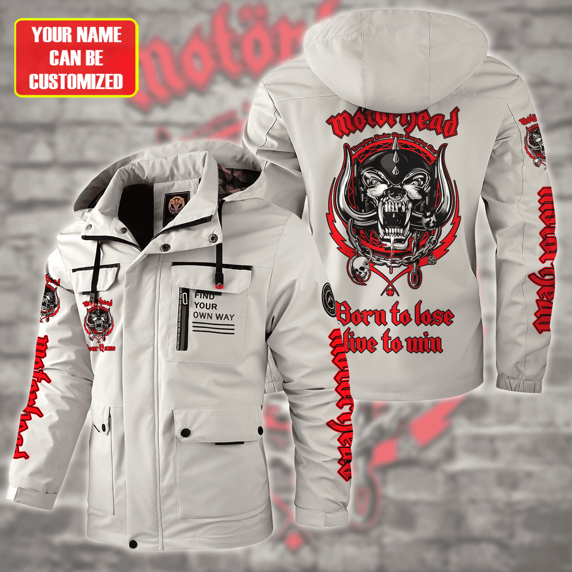 Motorhead Music Style Parka Jacket For Fans