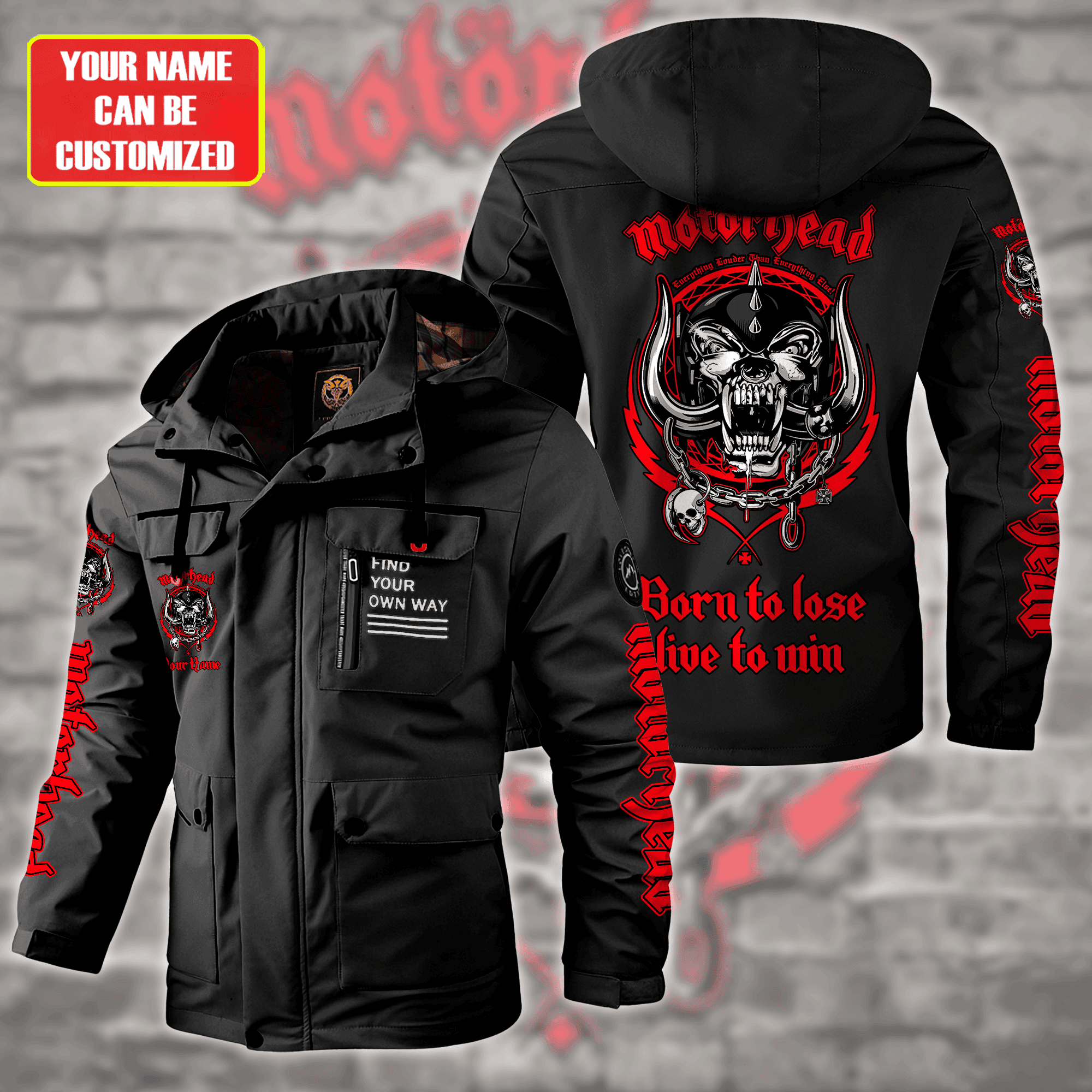 Motorhead Music Style Parka Jacket For Fans