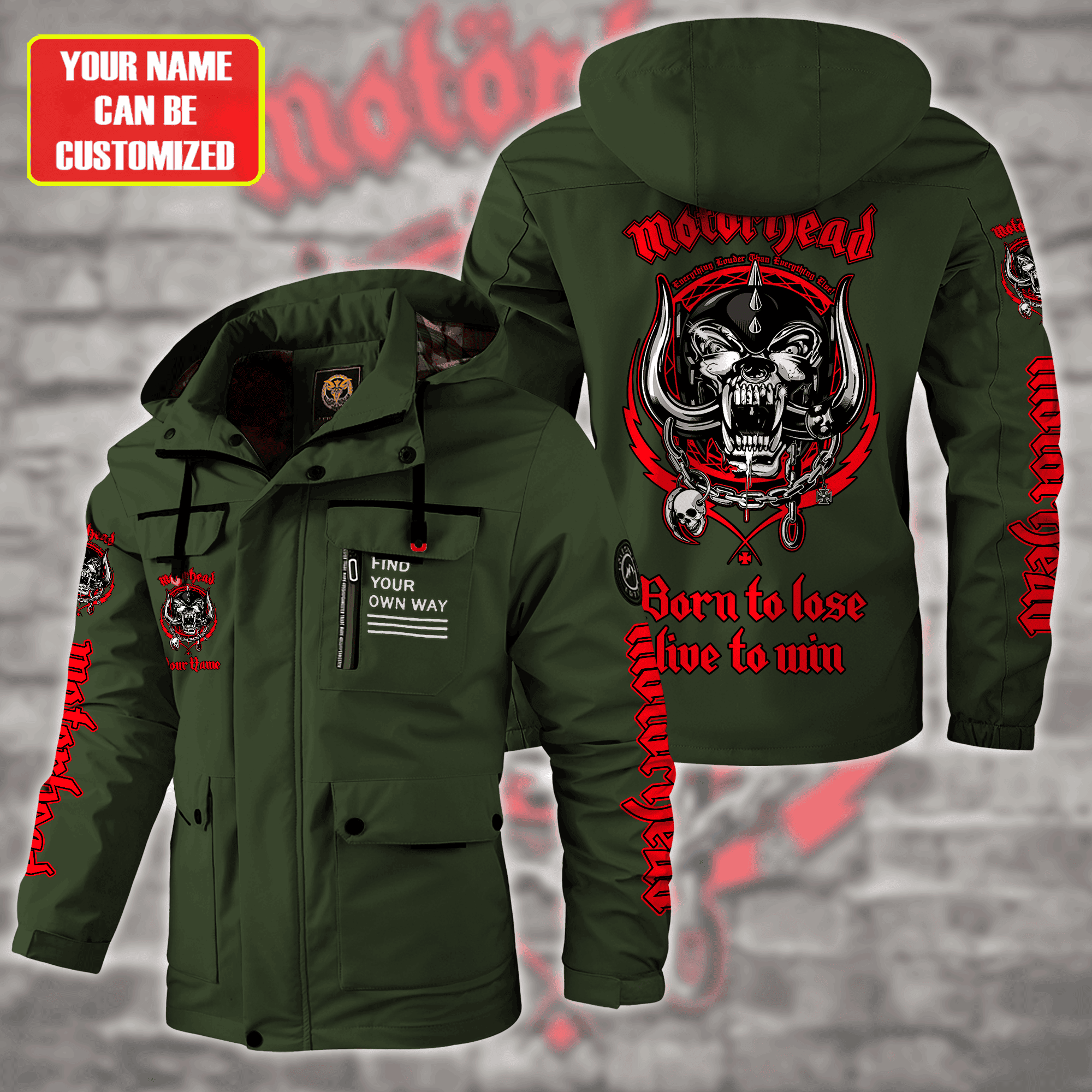 Motorhead Music Style Parka Jacket For Fans