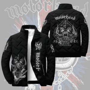 Motorhead Music Style Puffer Jacket For Fans