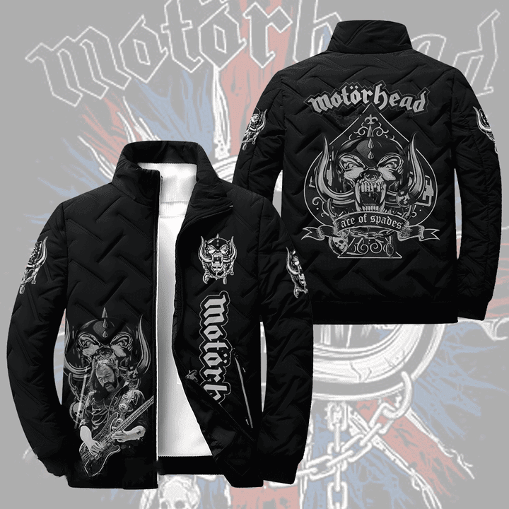 Motorhead Music Style Puffer Jacket For Fans