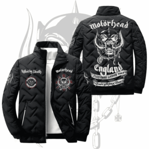 Motorhead Music Style Puffer Jacket For Fans