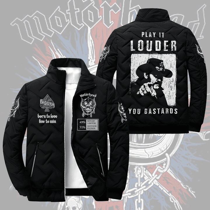 Motorhead Music Style Puffer Jacket For Fans