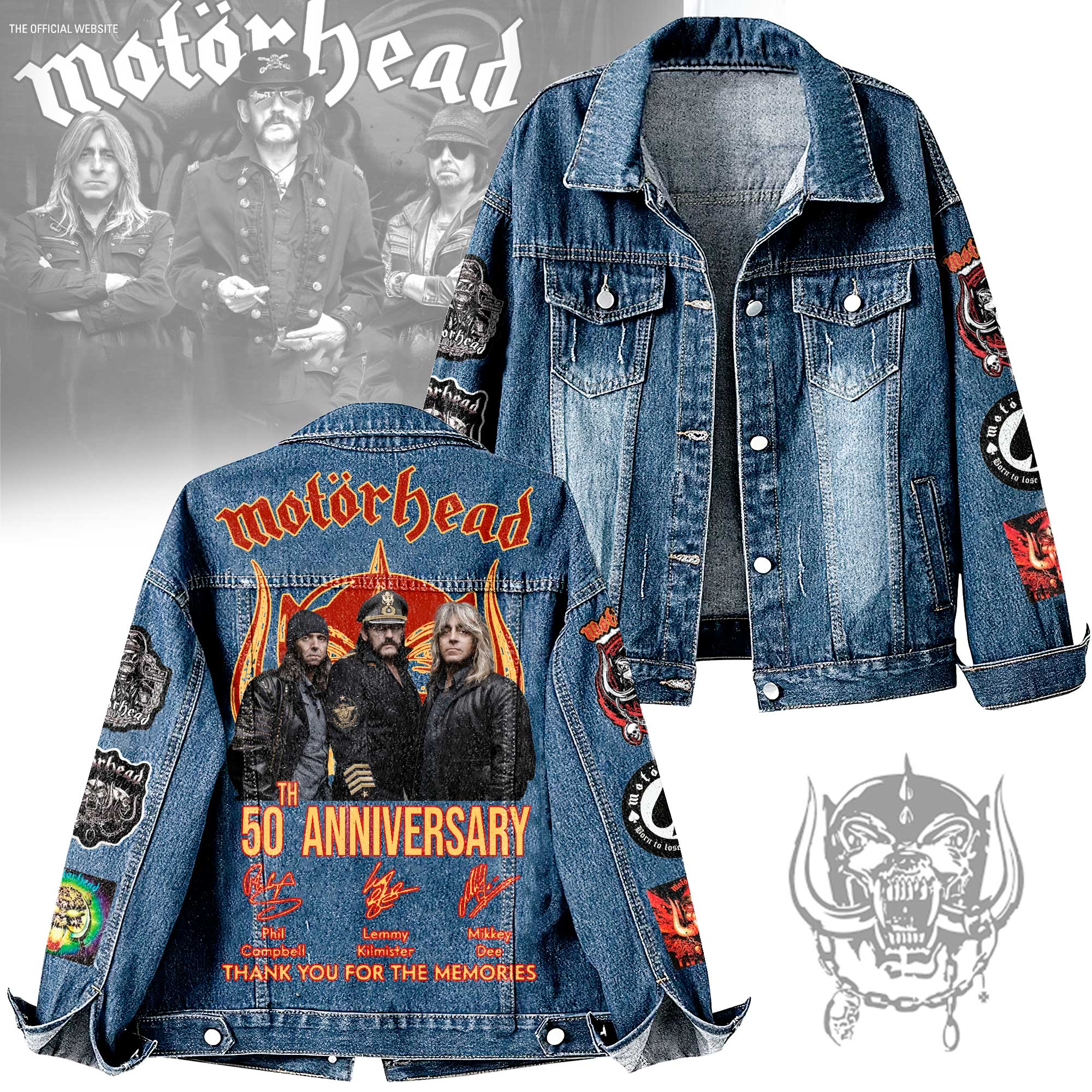 Motörhead Music Denim Jacket Gift For Fans