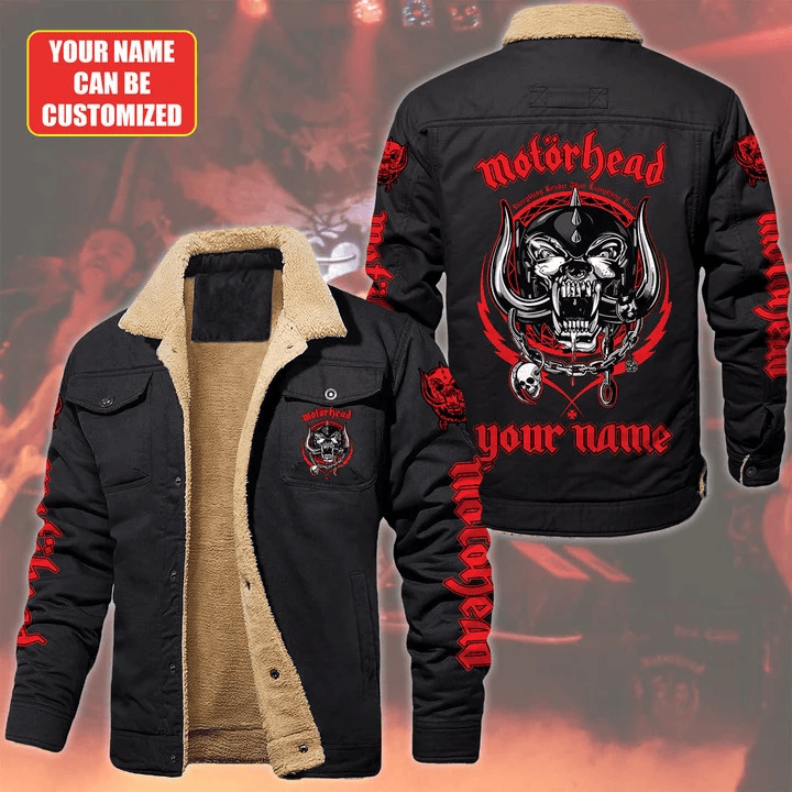 Motörhead Music Style Fleece Thermal Cotton Jacket For Fans