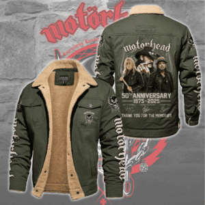 Motörhead Music Style Fleece Thermal Cotton Jacket For Fans