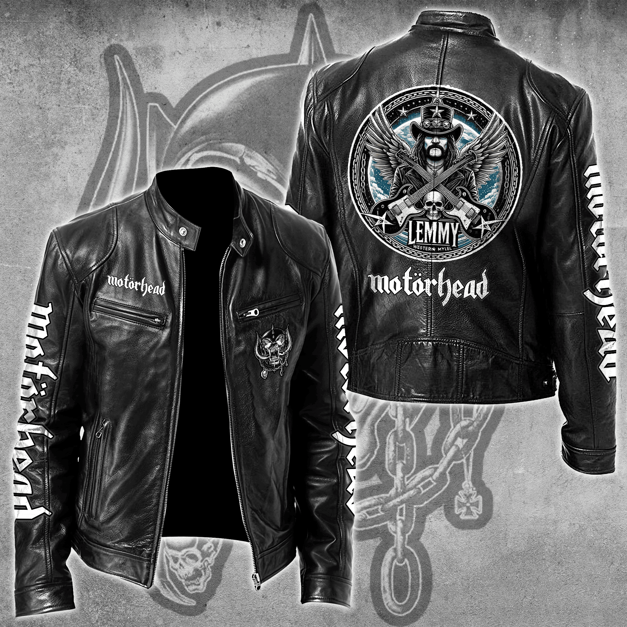 Motörhead Music Style Leather Jacket For Fans
