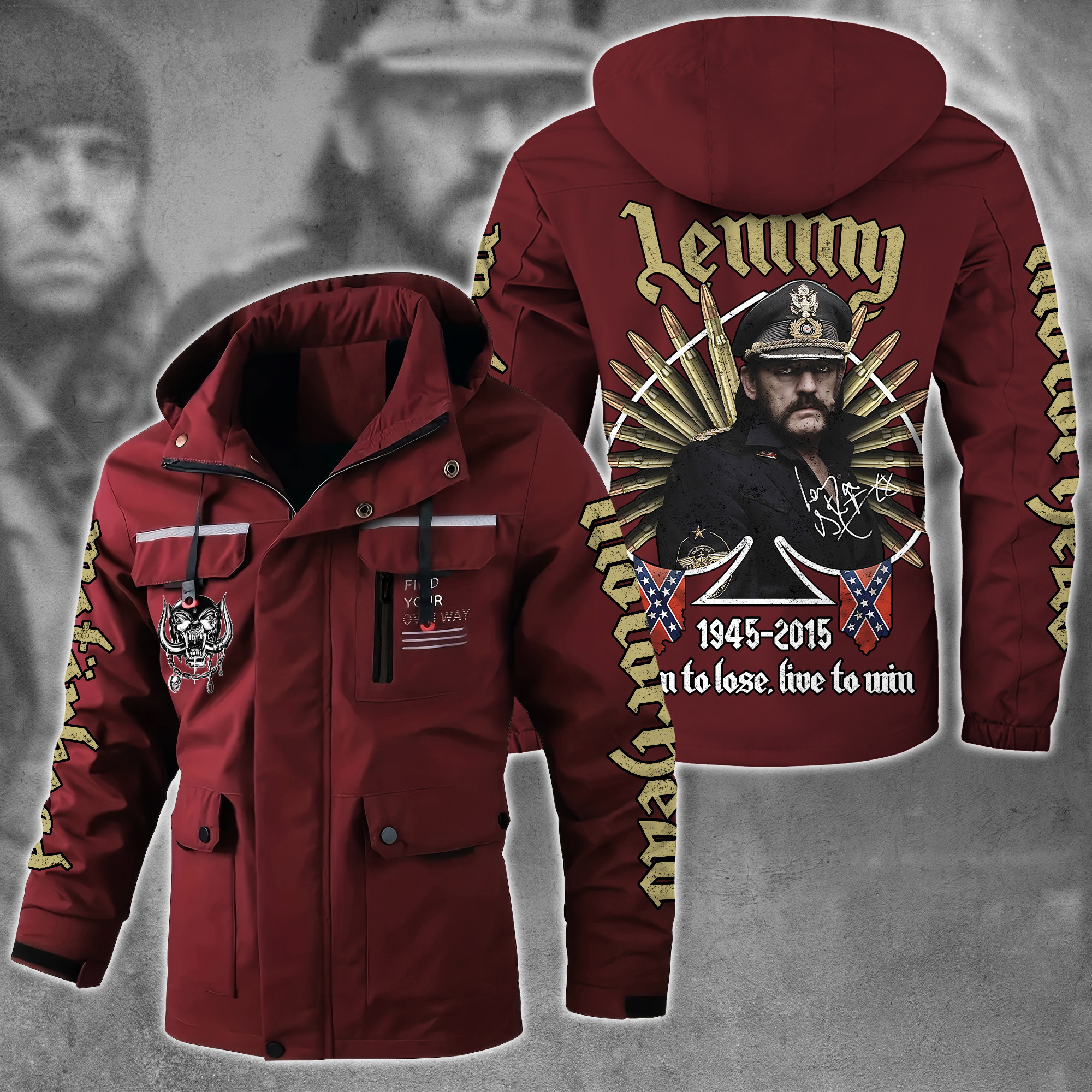 Motörhead Music Style Parka Jacket For Fans