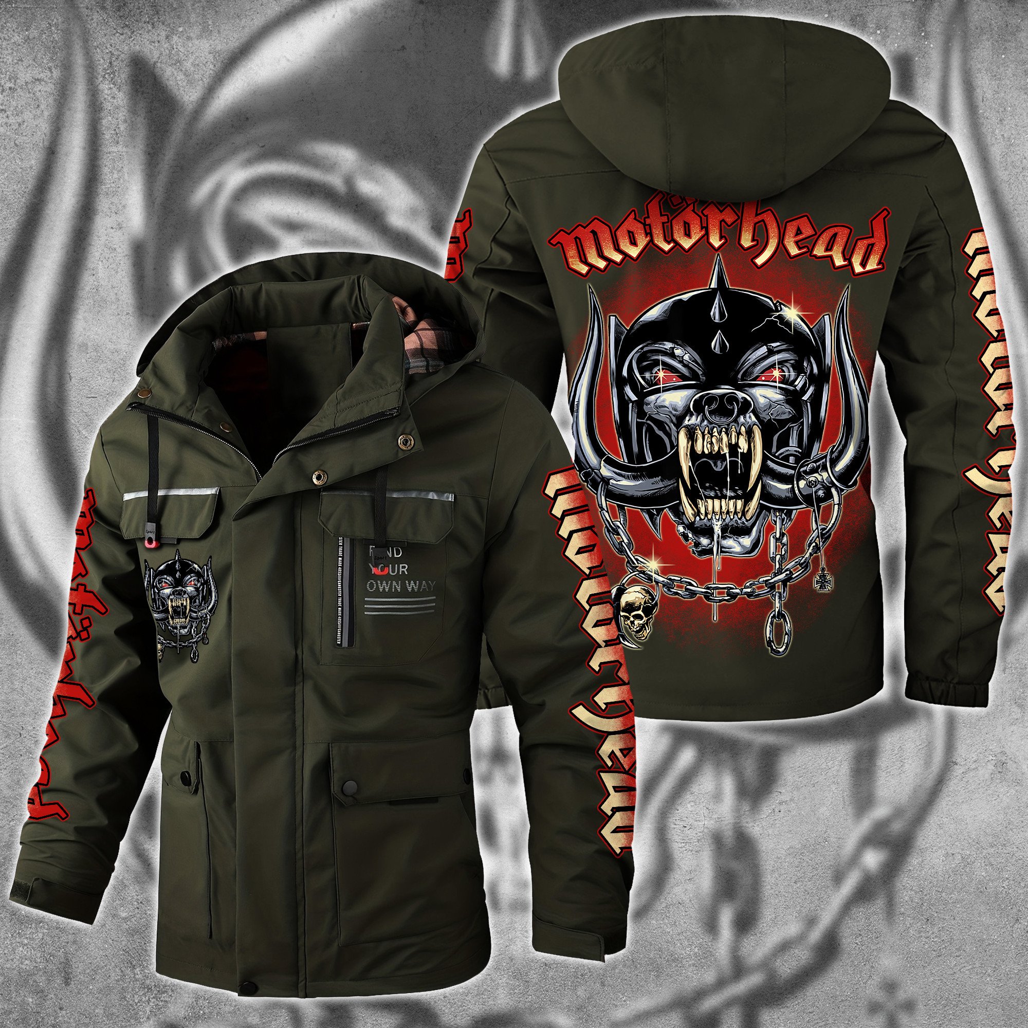 Motörhead Music Style Parka Jacket For Fans