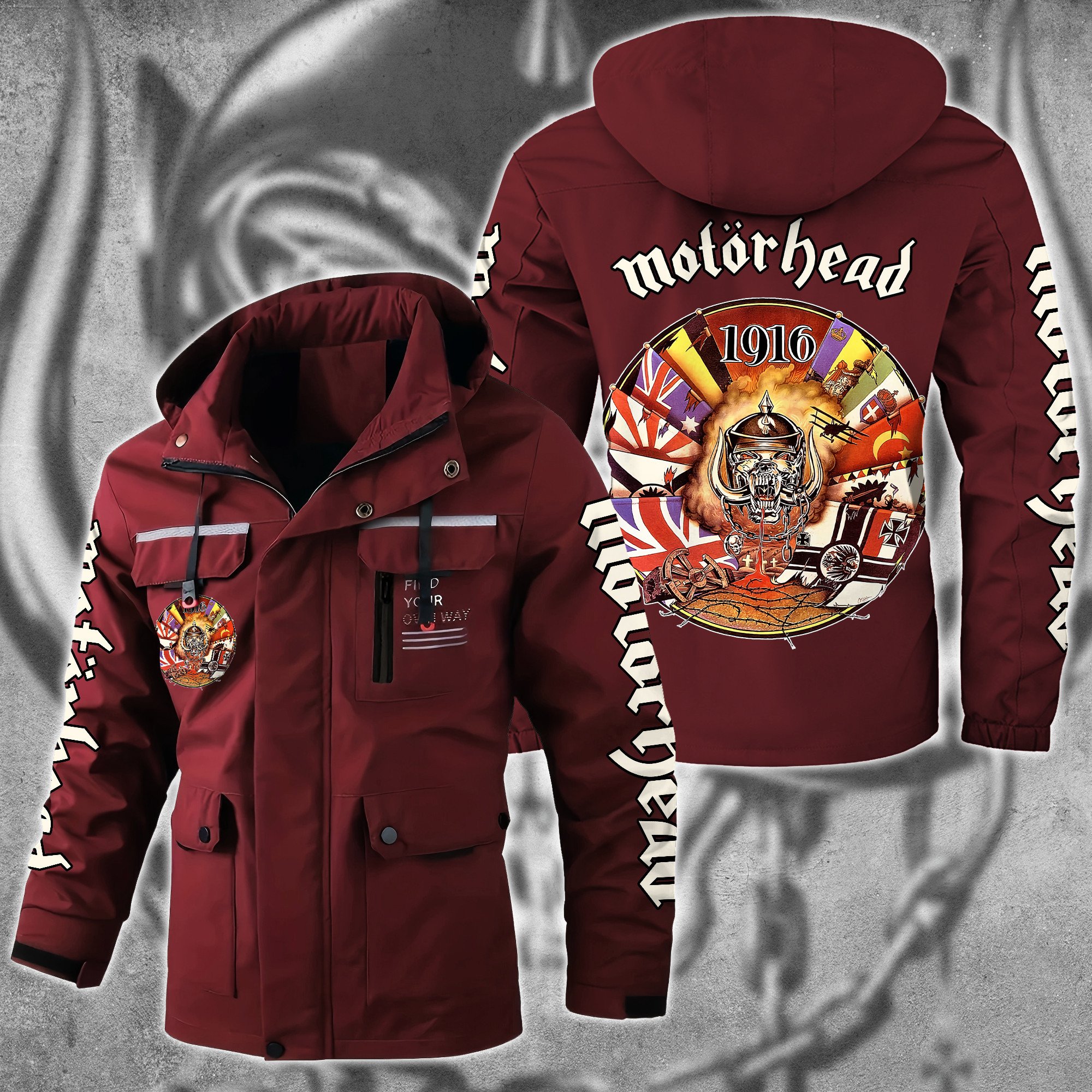 Motörhead Music Style Parka Jacket For Fans
