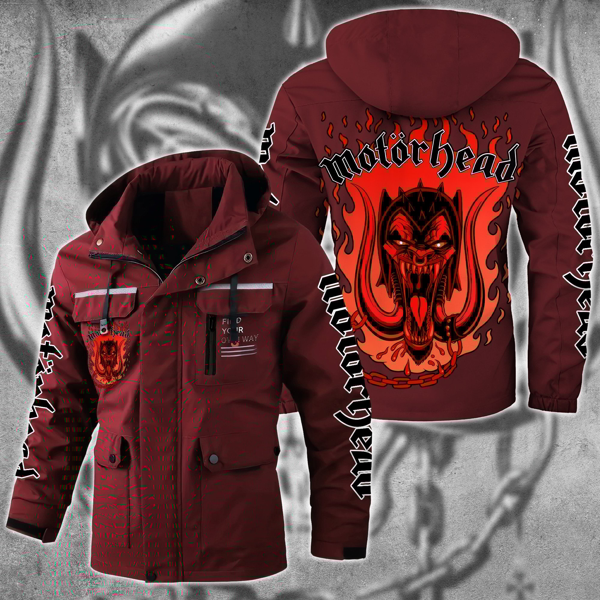 Motörhead Music Style Parka Jacket For Fans