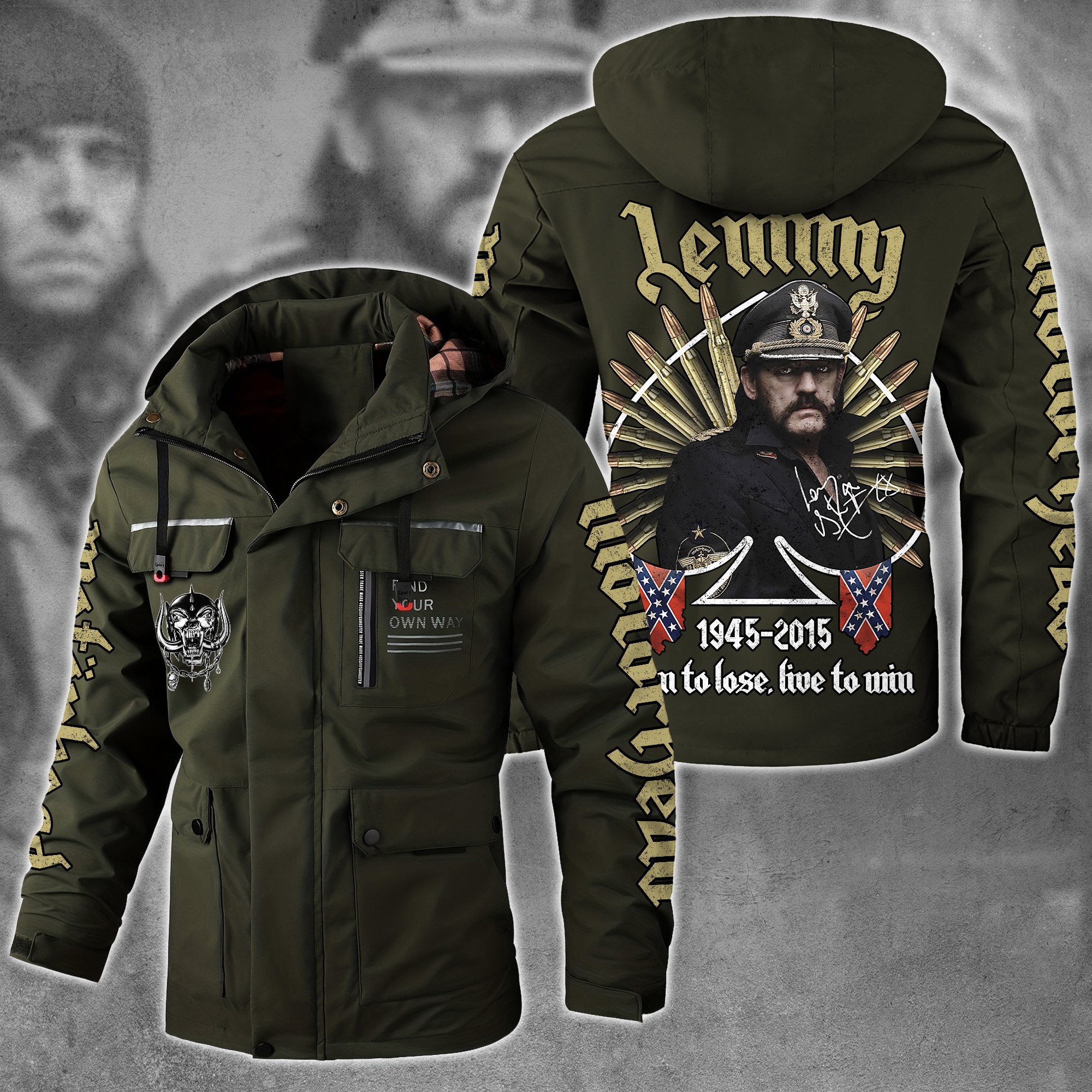 Motörhead Music Style Parka Jacket For Fans