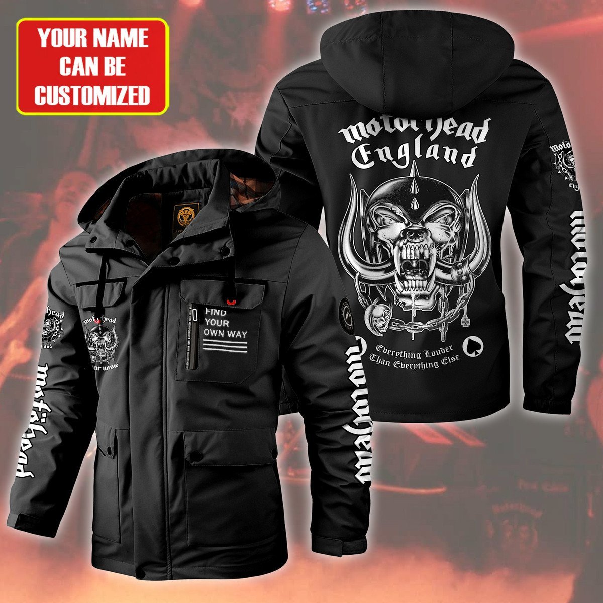 Motörhead Music Style Parka Jacket For Fans