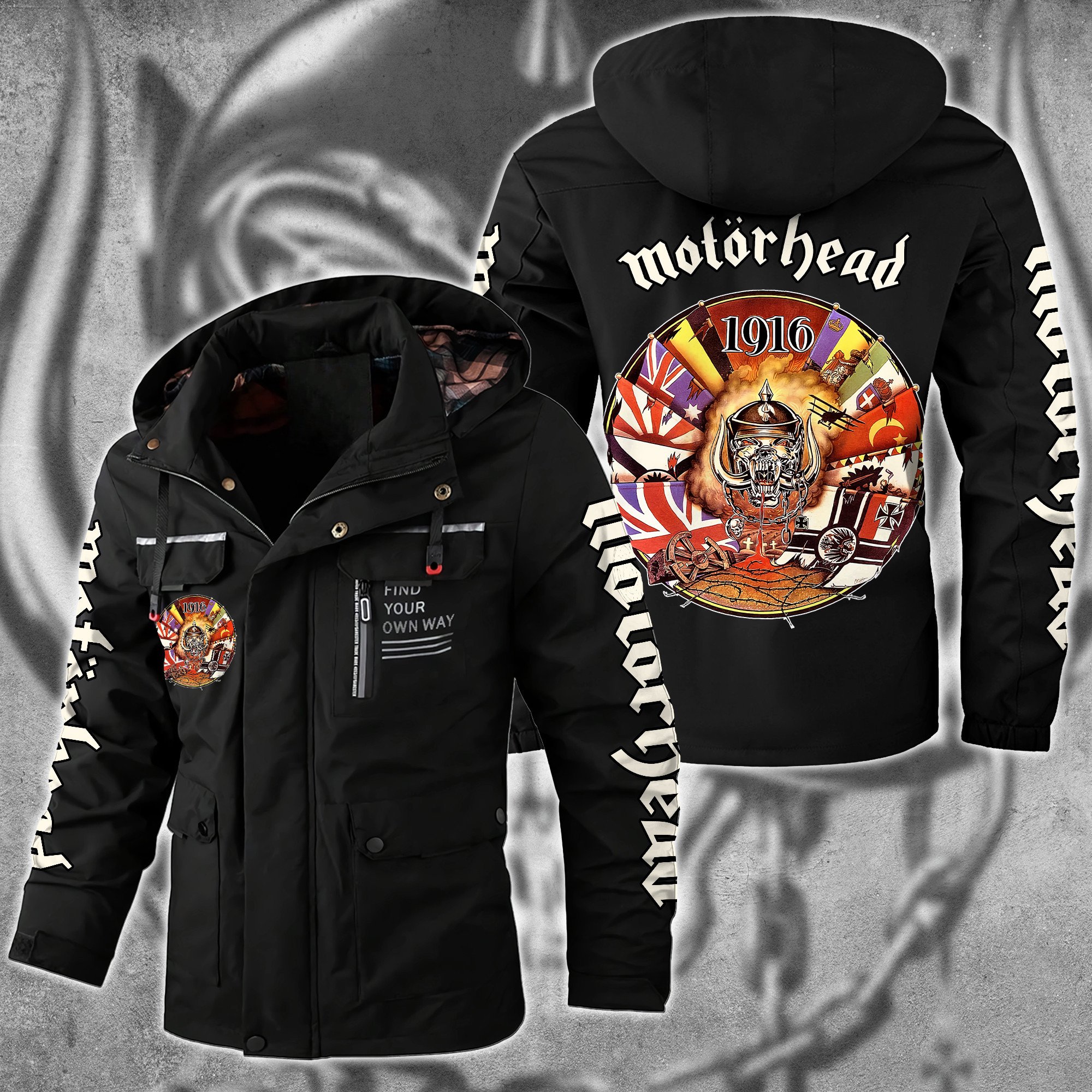 Motörhead Music Style Parka Jacket For Fans