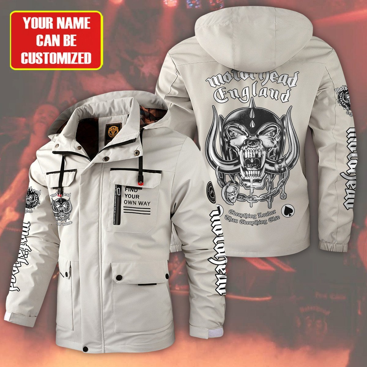 Motörhead Music Style Parka Jacket For Fans