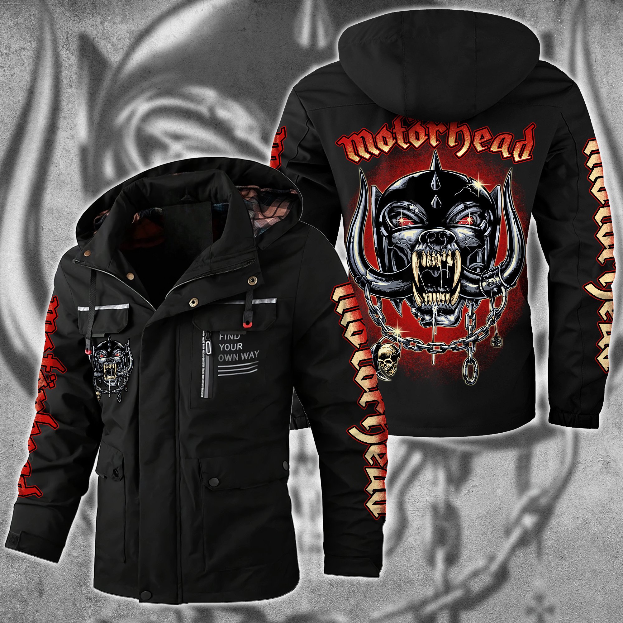 Motörhead Music Style Parka Jacket For Fans