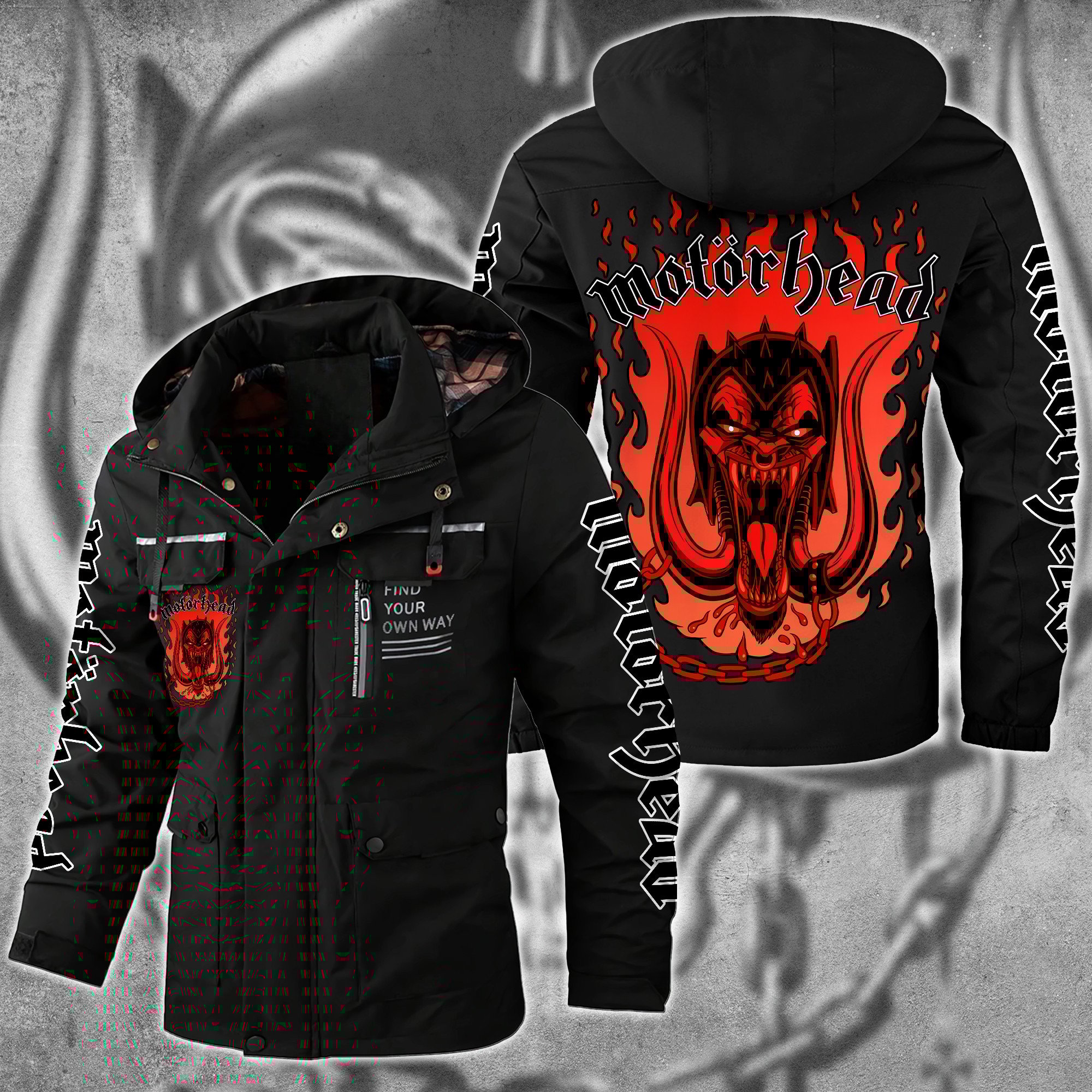 Motörhead Music Style Parka Jacket For Fans