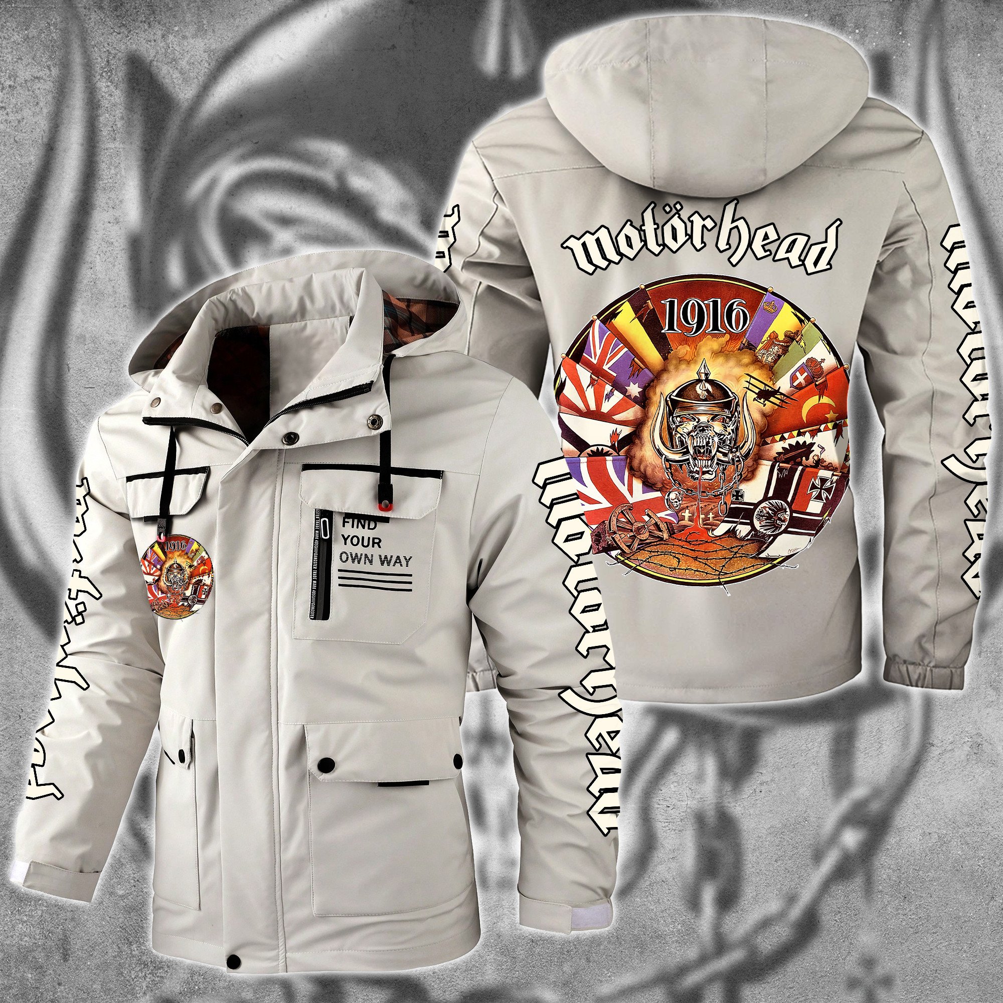 Motörhead Music Style Parka Jacket For Fans
