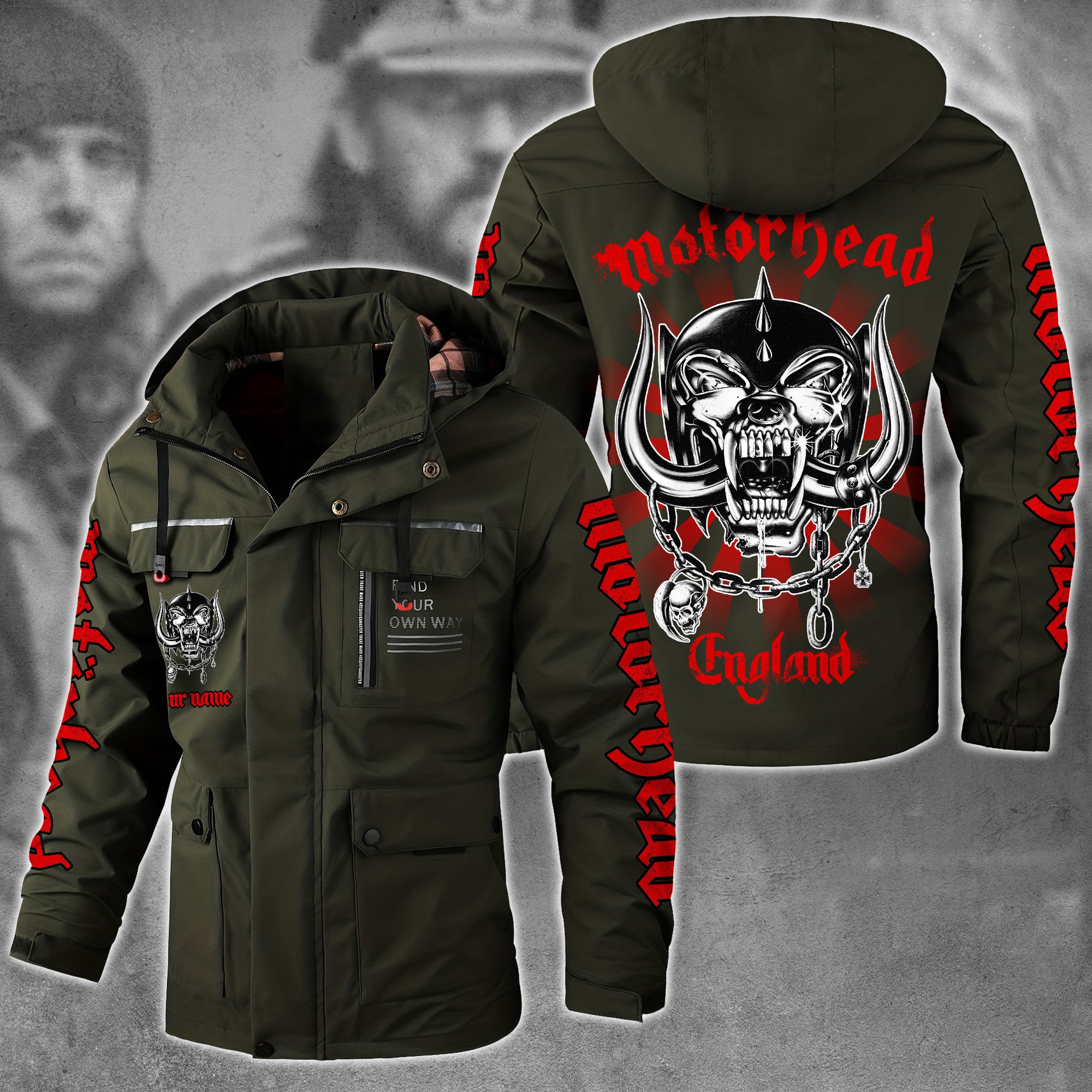 Motörhead Music Style Parka Jacket For Fans