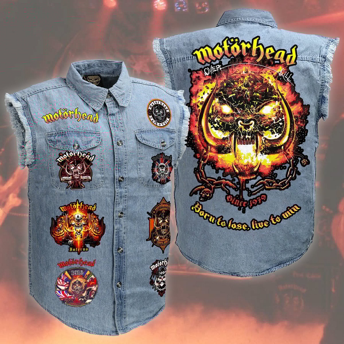 Motörhead Music Style Sleeveless Jacket For Fans