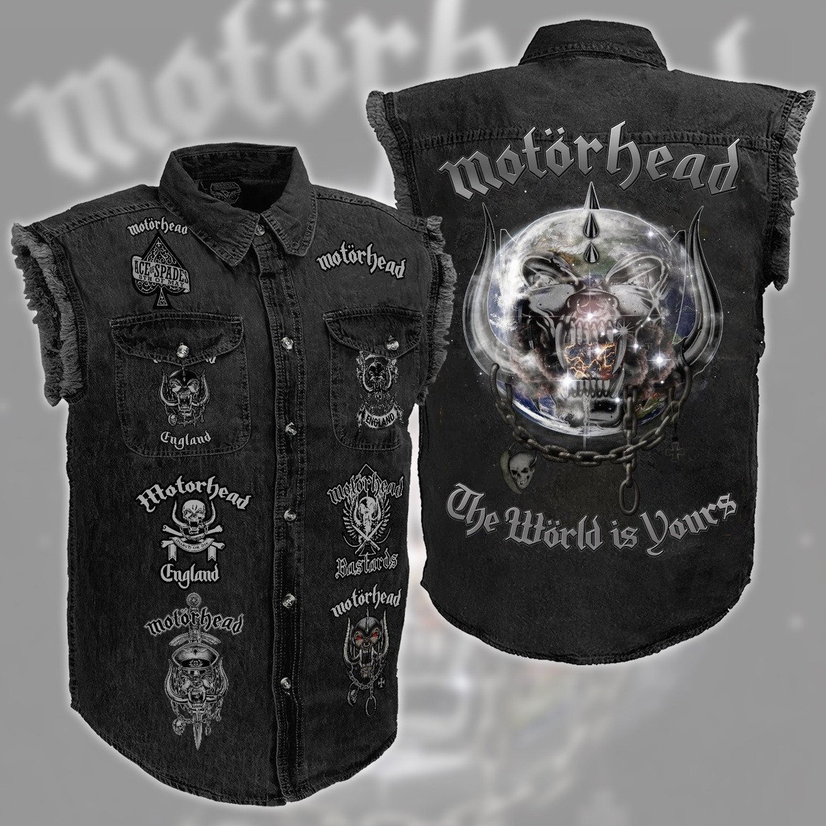 Motörhead Music Style Sleeveless Jacket For Fans