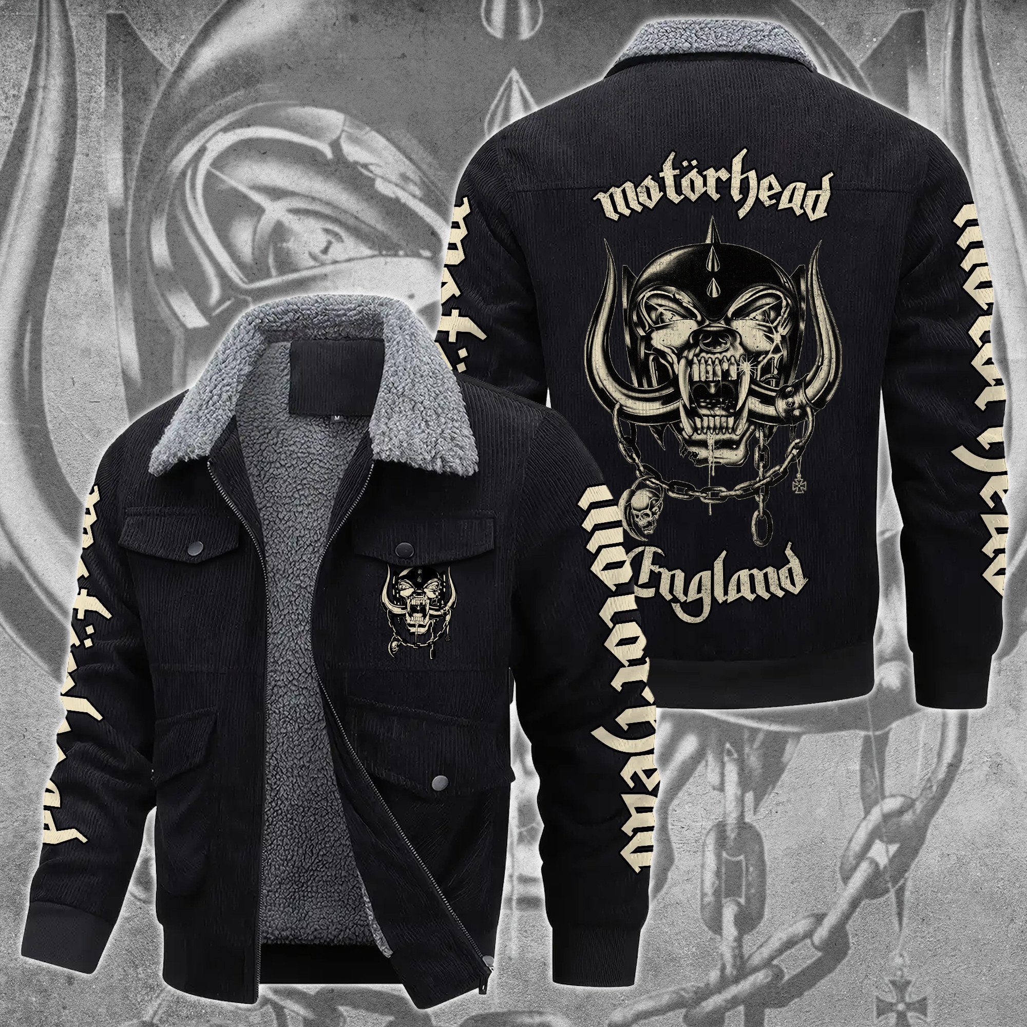 Motörhead Music Style Thermal Cotton Jacket Prim For Fans