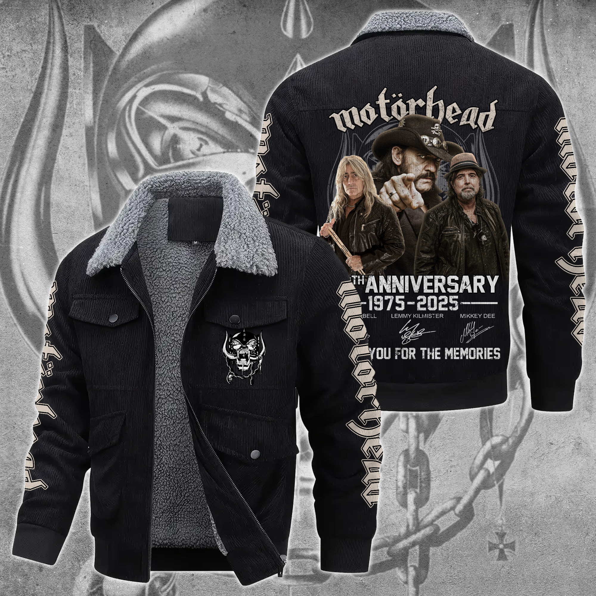 Motörhead Music Style Thermal Cotton Jacket Prim For Fans