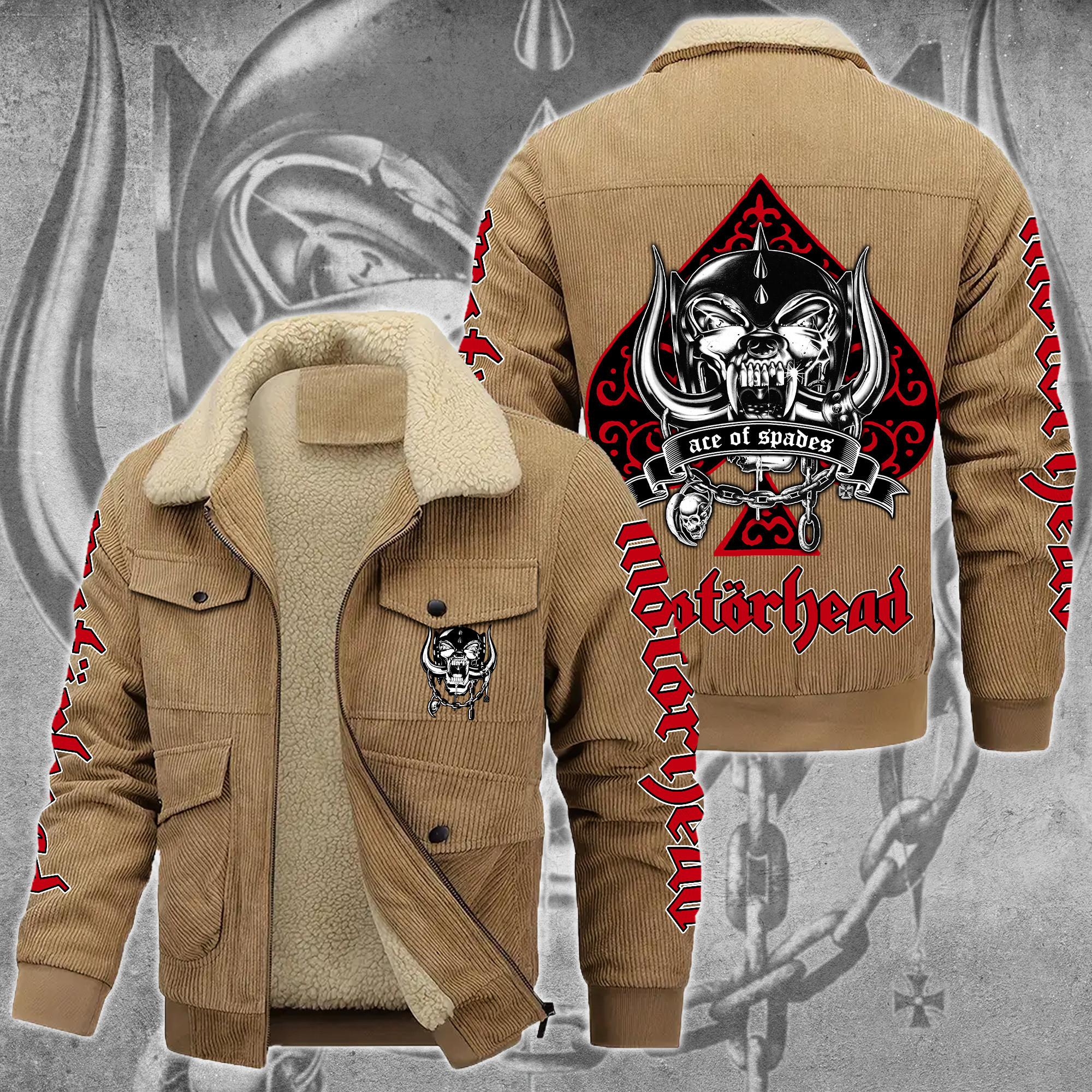 Motörhead Music Style Thermal Cotton Jacket Prim For Fans