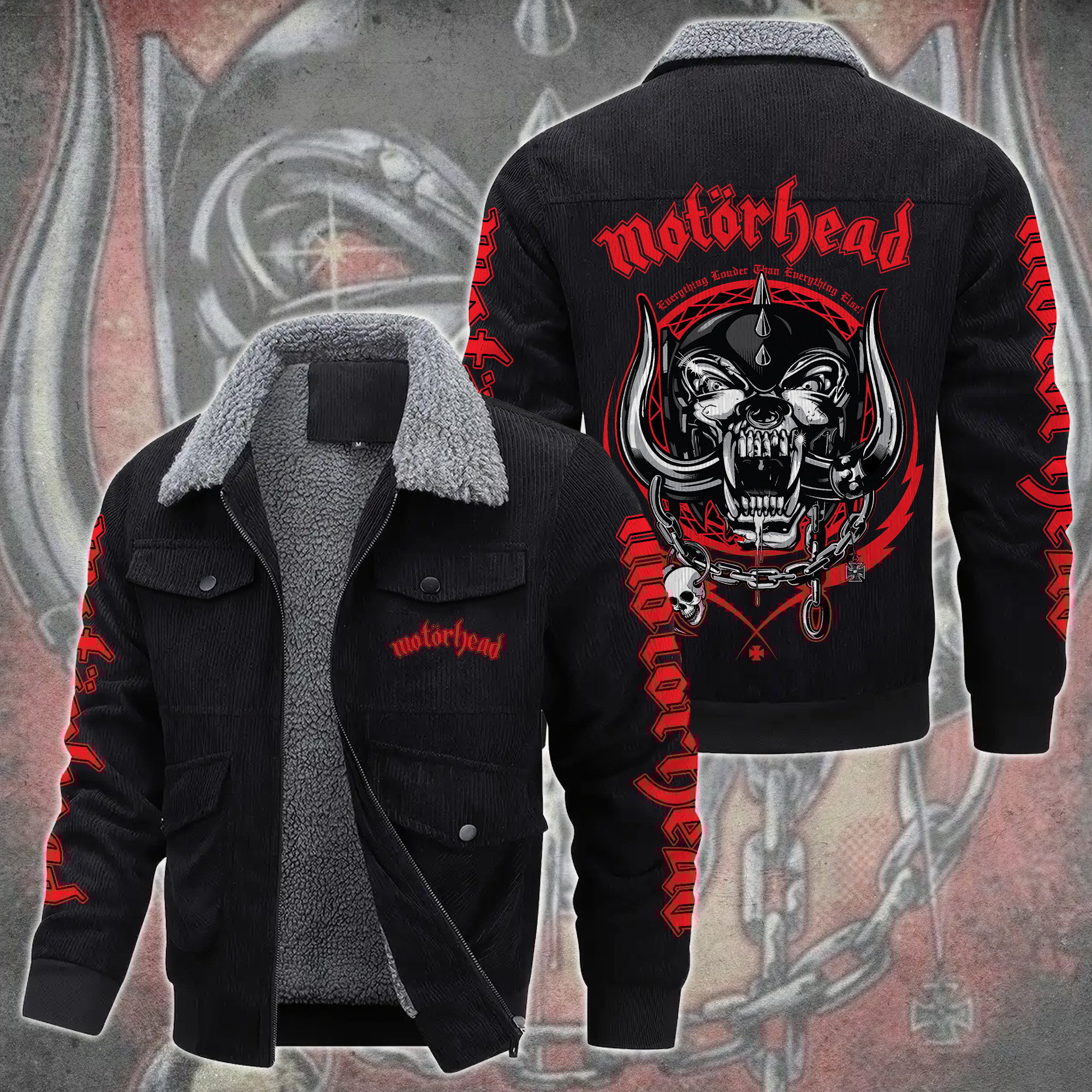 Motörhead Music Style Thermal Cotton Jacket Prim For Fans