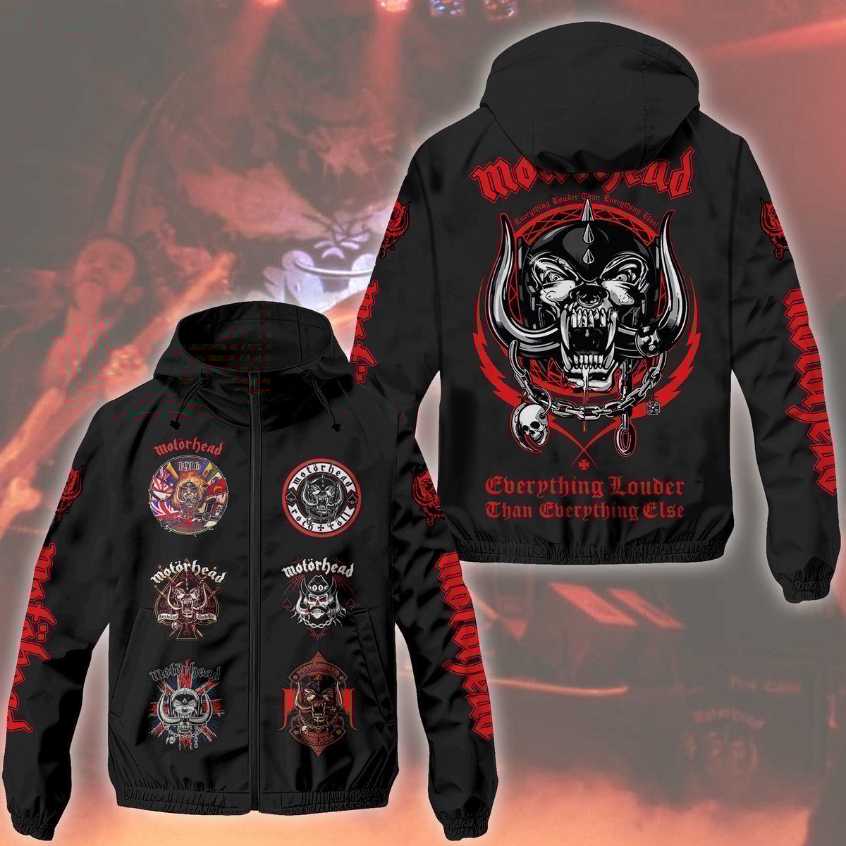 Motörhead Music Style Windbreaker Jacket For Fans