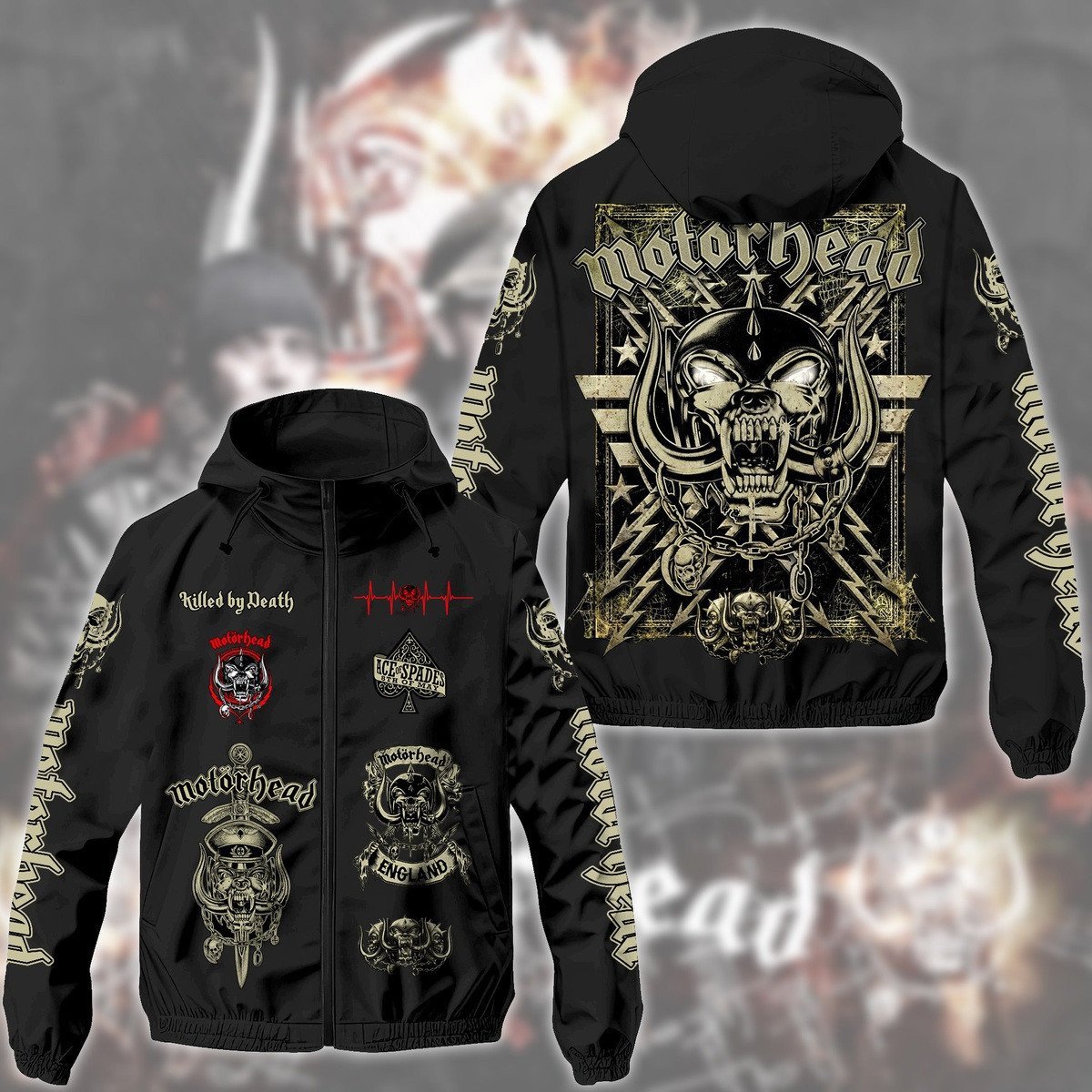 Motörhead Music Style Windbreaker Jacket For Fans