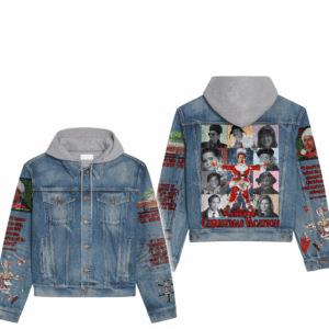National Lampoon's Christmas Vacation Movies Style Hooded Denim Jacket For Fans