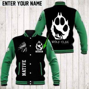Native American Style Baseball Jacket For Fans