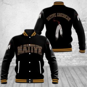 Native American Style Baseball Jacket For Fans