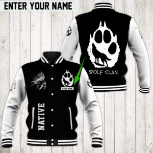 Native American Style Baseball Jacket For Fans