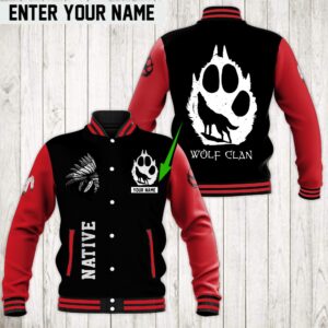 Native American Style Baseball Jacket For Fans