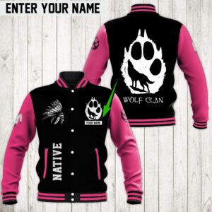 Native American Style Baseball Jacket For Fans