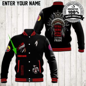 Native American Style Baseball Jacket For Fans