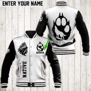 Native American Style Baseball Jacket For Fans
