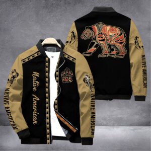 Native American Style Bomber Jacket For Fans