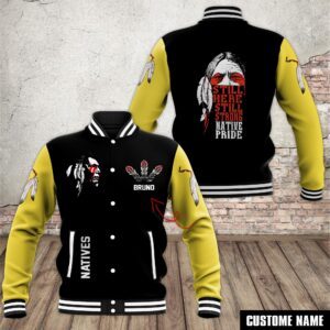 Native Pride Style Baseball Jacket For Fans