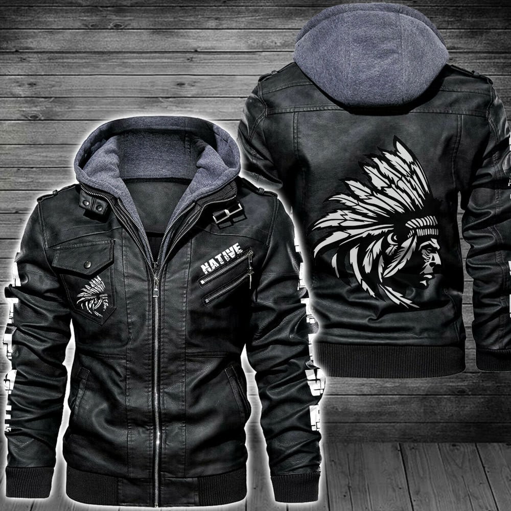 Native Style Leather Jacket For Fans