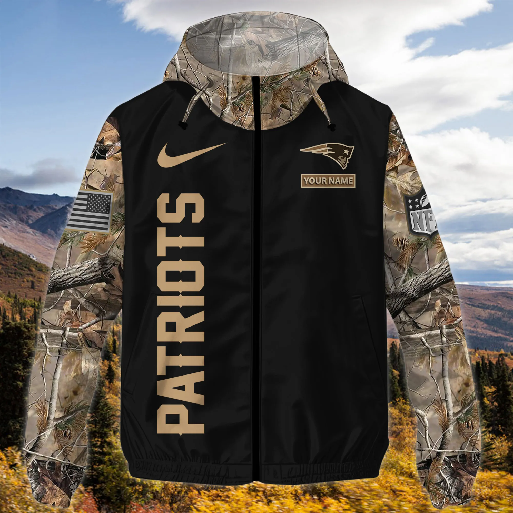 New England Patriots NFL Personalized Style Windbreaker Jacket For Fans
