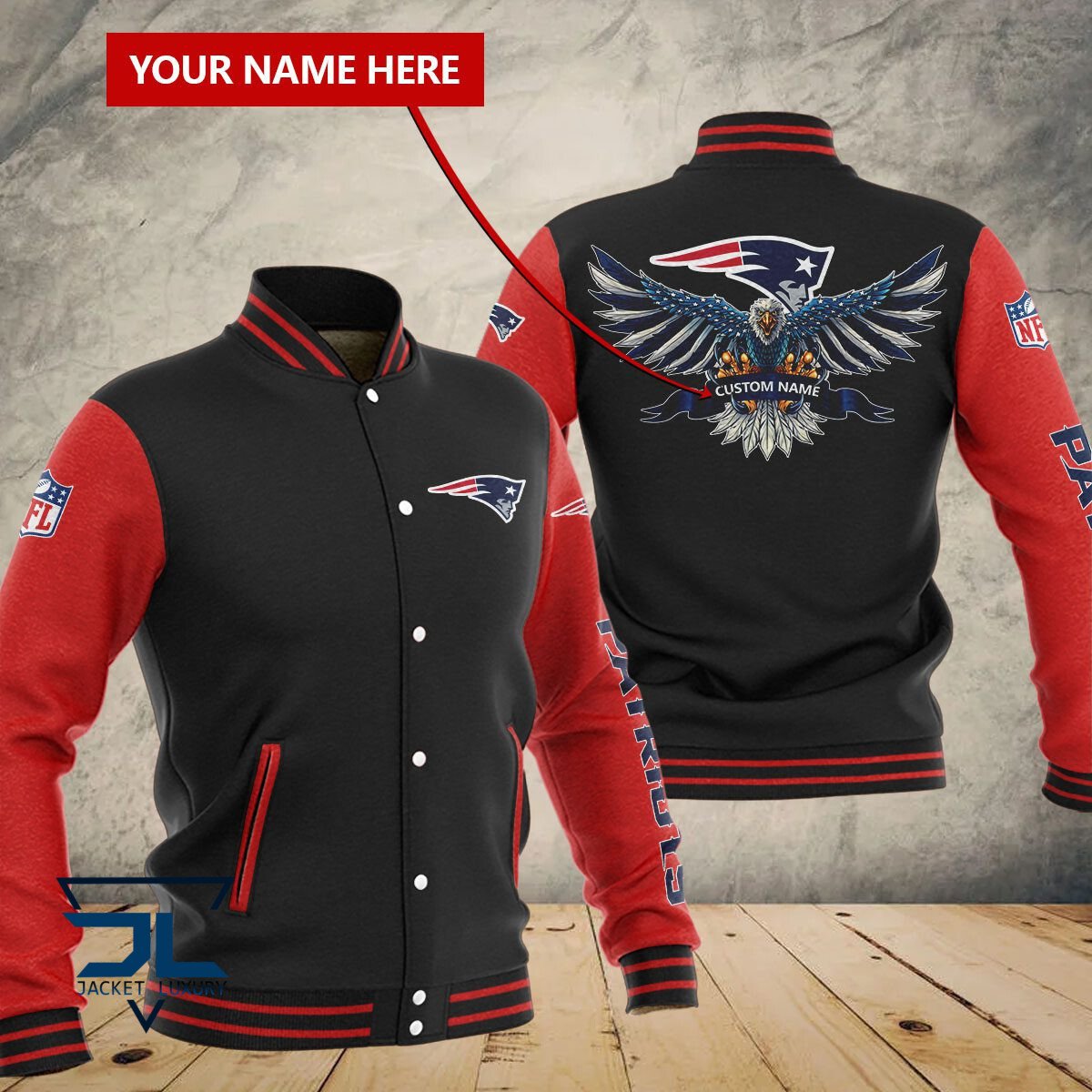 New England Patriots NFL Style Baseball Jacket For Fan