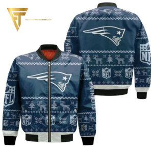New England Patriots NFL Style Bomber Jacket For Fans