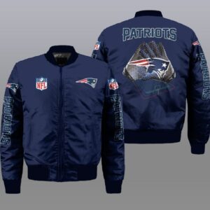 New England Patriots NFL Style Bomber Jacket For Fans