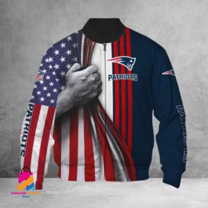 New England Patriots NFL Style Bomber Jacket For Fans