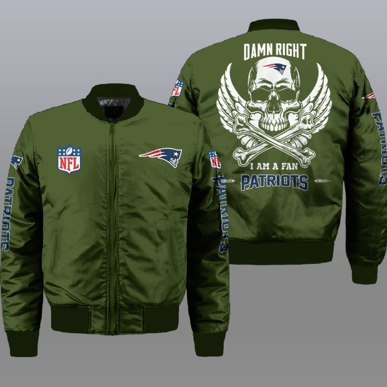 New England Patriots NFL Style Bomber Jacket For Fans