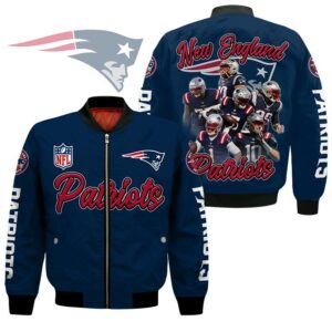 New England Patriots NFL Style Bomber Jacket For Fans
