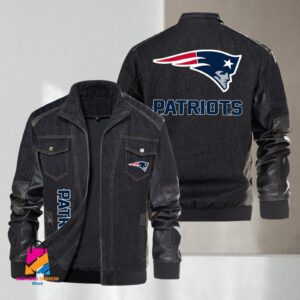 New England Patriots NFL Style Denim Jacket For Fans